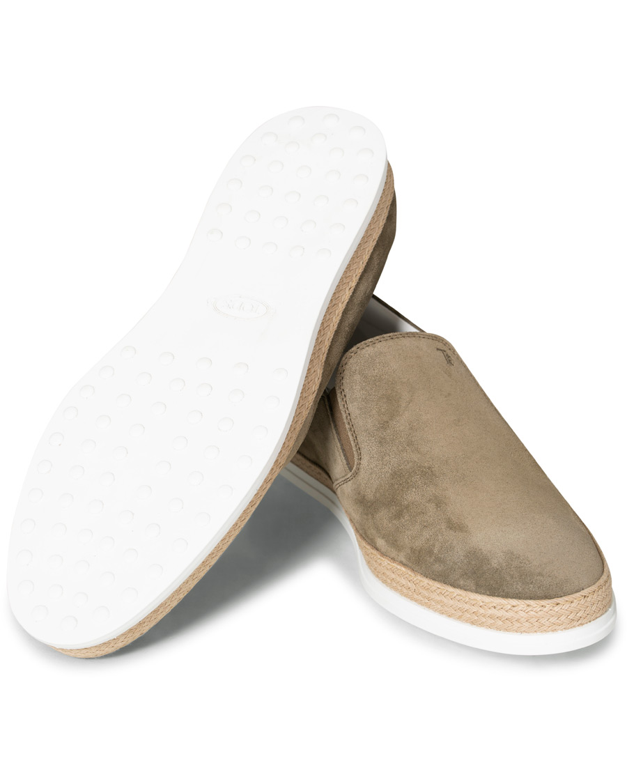 Herre | Tod's Slipper Loafer Taupe Suede | Tod's | Slipper Loafer Taupe Suede