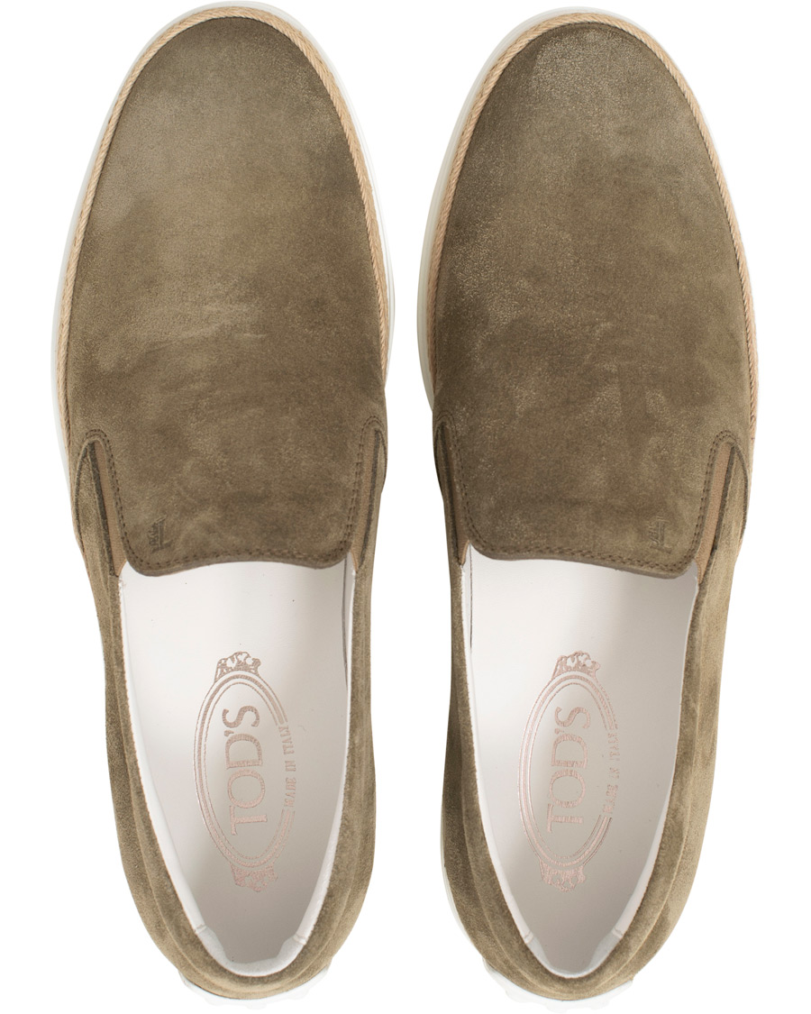 Herre | Tod's Slipper Loafer Taupe Suede | Tod's | Slipper Loafer Taupe Suede