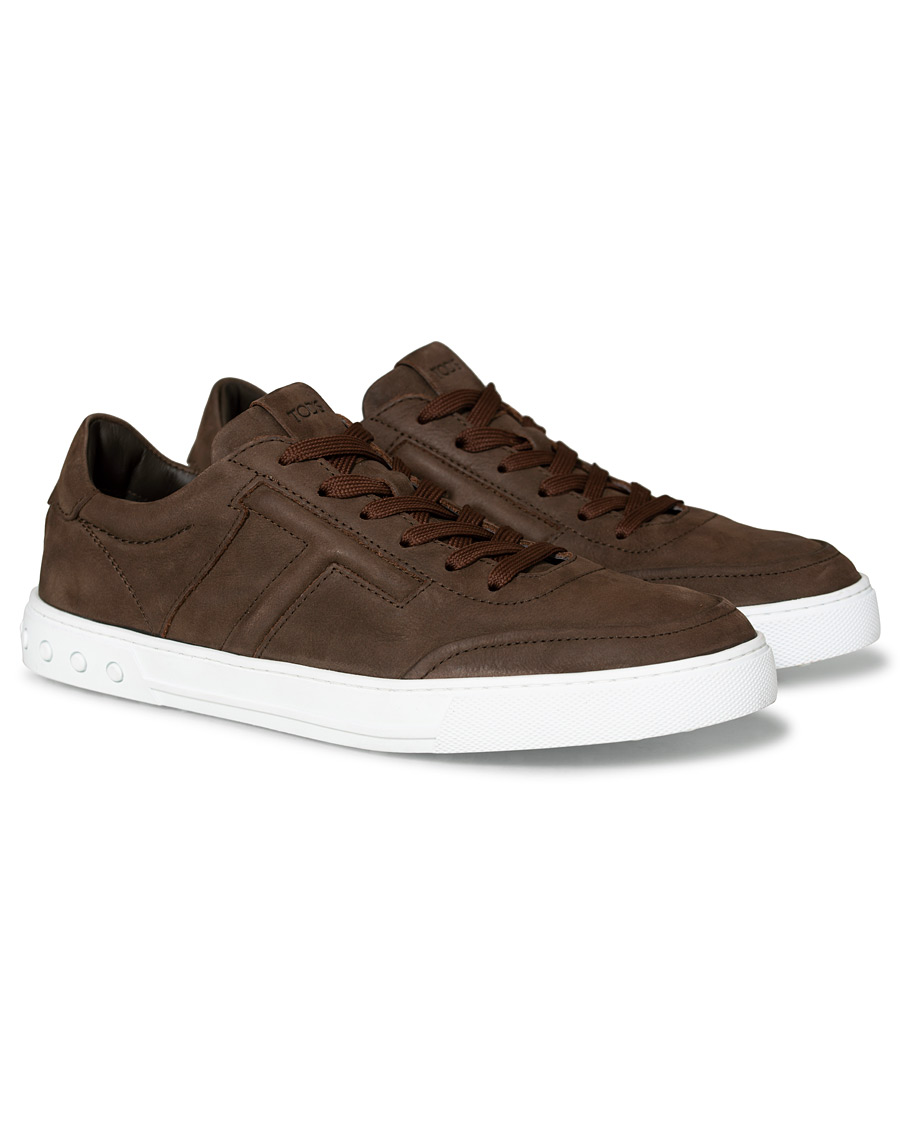 Herre | Tod's Cassetta Sportivo Sneaker Dark Brown Nubuck | Tod's | Cassetta Sportivo Sneaker Dark Brown Nubuck