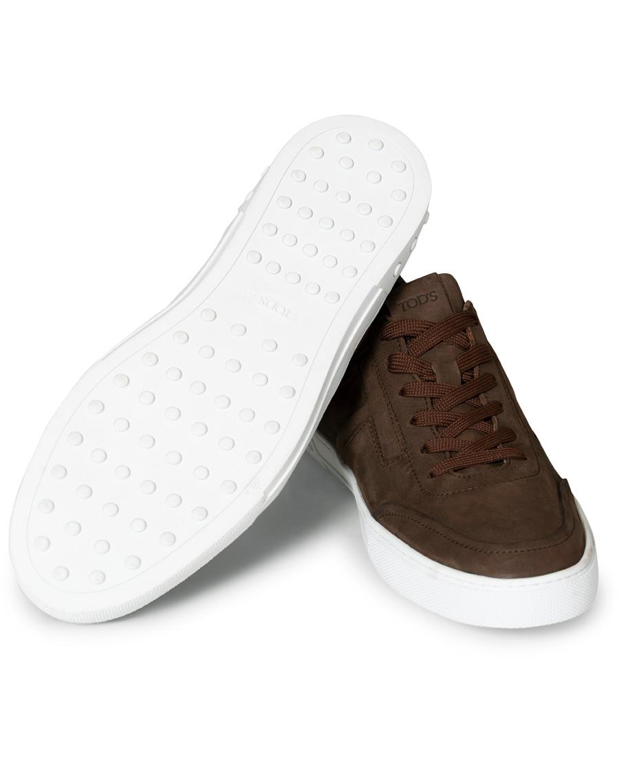 Herre | Tod's Cassetta Sportivo Sneaker Dark Brown Nubuck | Tod's | Cassetta Sportivo Sneaker Dark Brown Nubuck