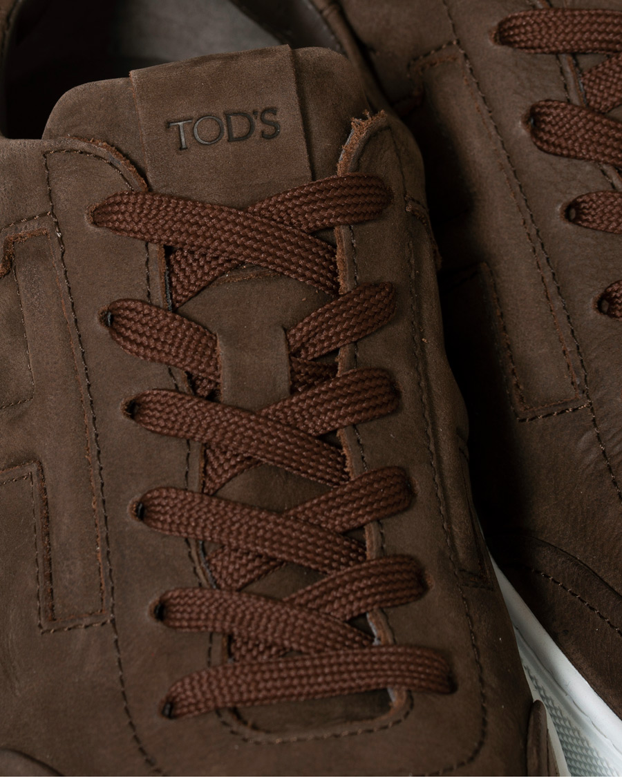 Herre | Tod's Cassetta Sportivo Sneaker Dark Brown Nubuck | Tod's | Cassetta Sportivo Sneaker Dark Brown Nubuck