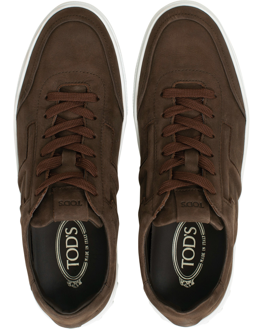 Herre | Tod's Cassetta Sportivo Sneaker Dark Brown Nubuck | Tod's | Cassetta Sportivo Sneaker Dark Brown Nubuck