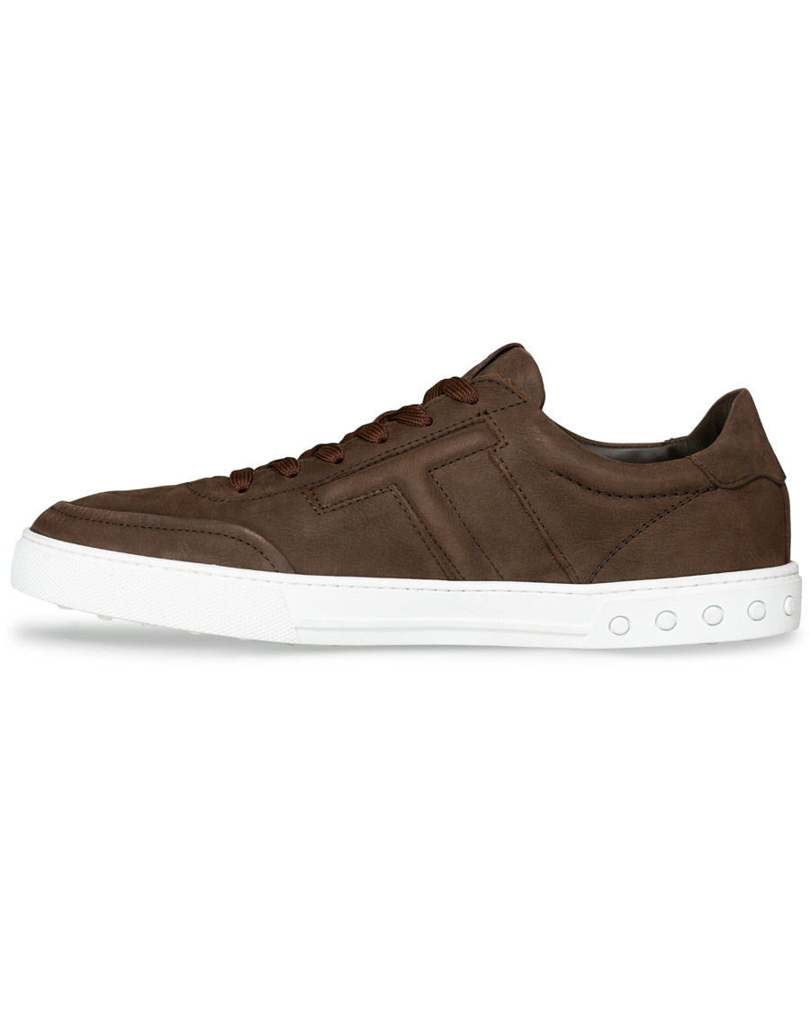 Herre | Tod's Cassetta Sportivo Sneaker Dark Brown Nubuck | Tod's | Cassetta Sportivo Sneaker Dark Brown Nubuck
