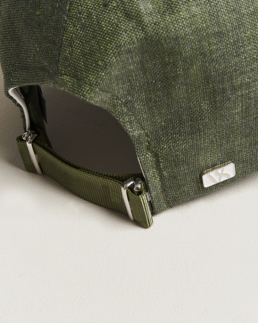 Herre | Hatte & kasketter | Varsity Headwear | Linen Baseball Cap French Olive