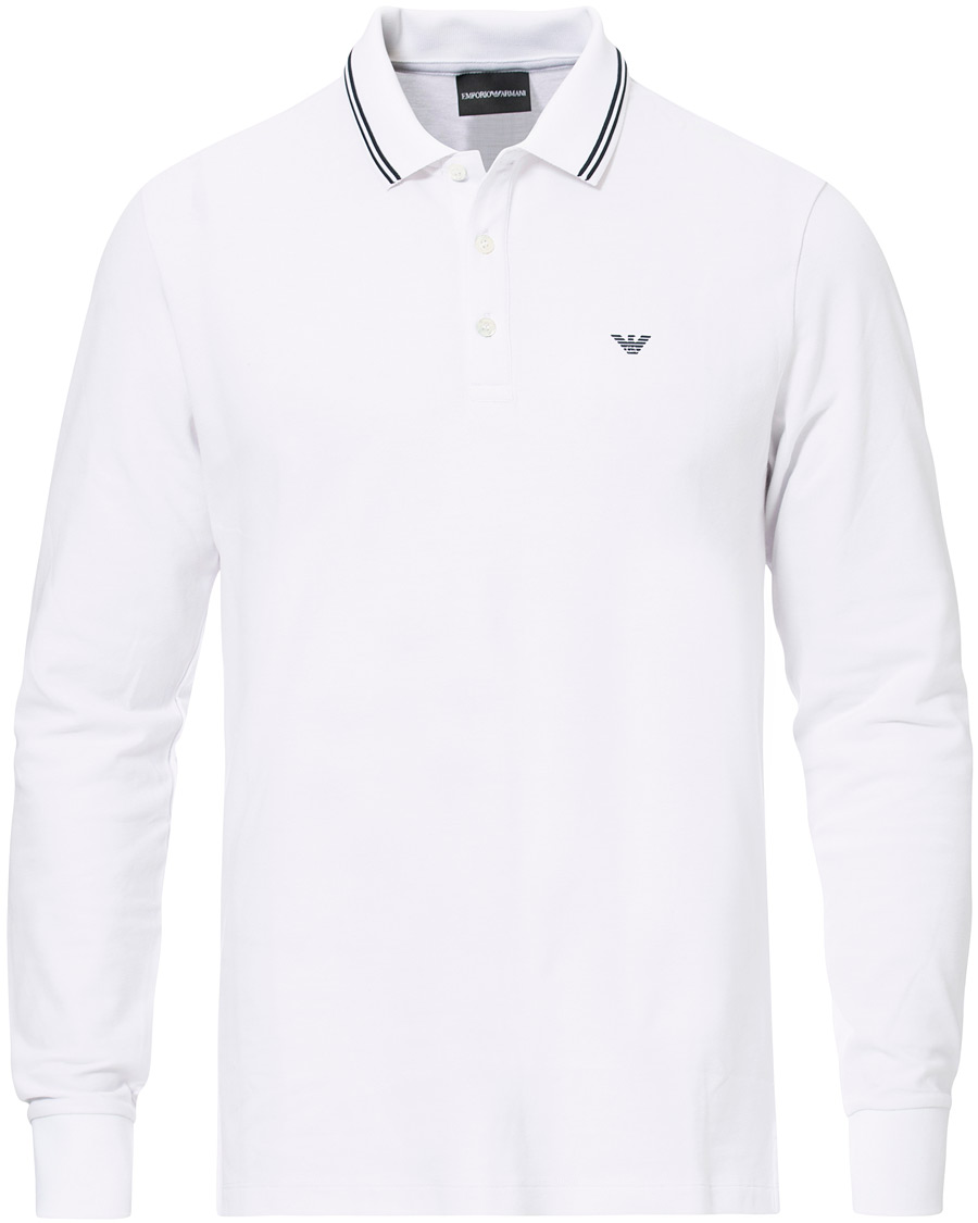 Herre | Trøjer | Emporio Armani | Long Sleeve Polo White