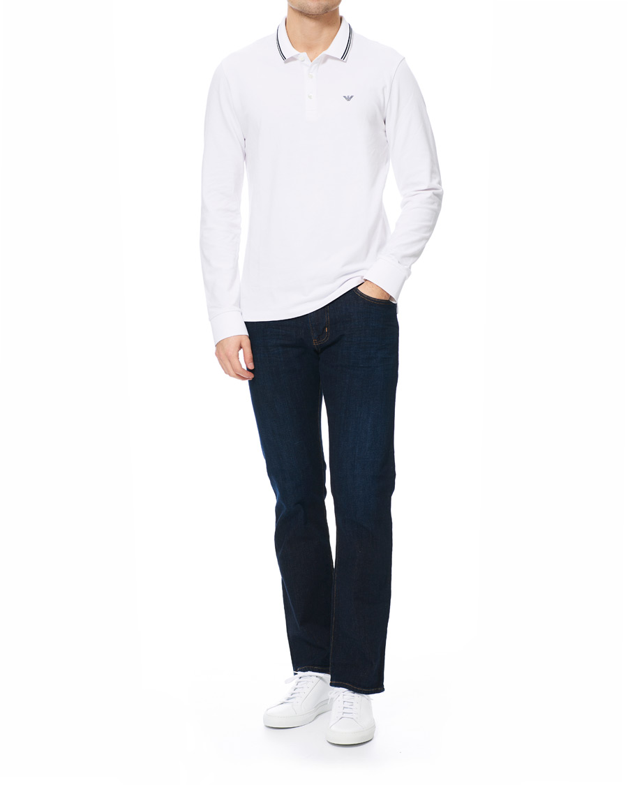 Herre | Trøjer | Emporio Armani | Long Sleeve Polo White