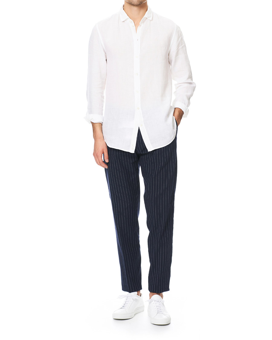 Herre | Skjorter | Emporio Armani | Linen Shirt White