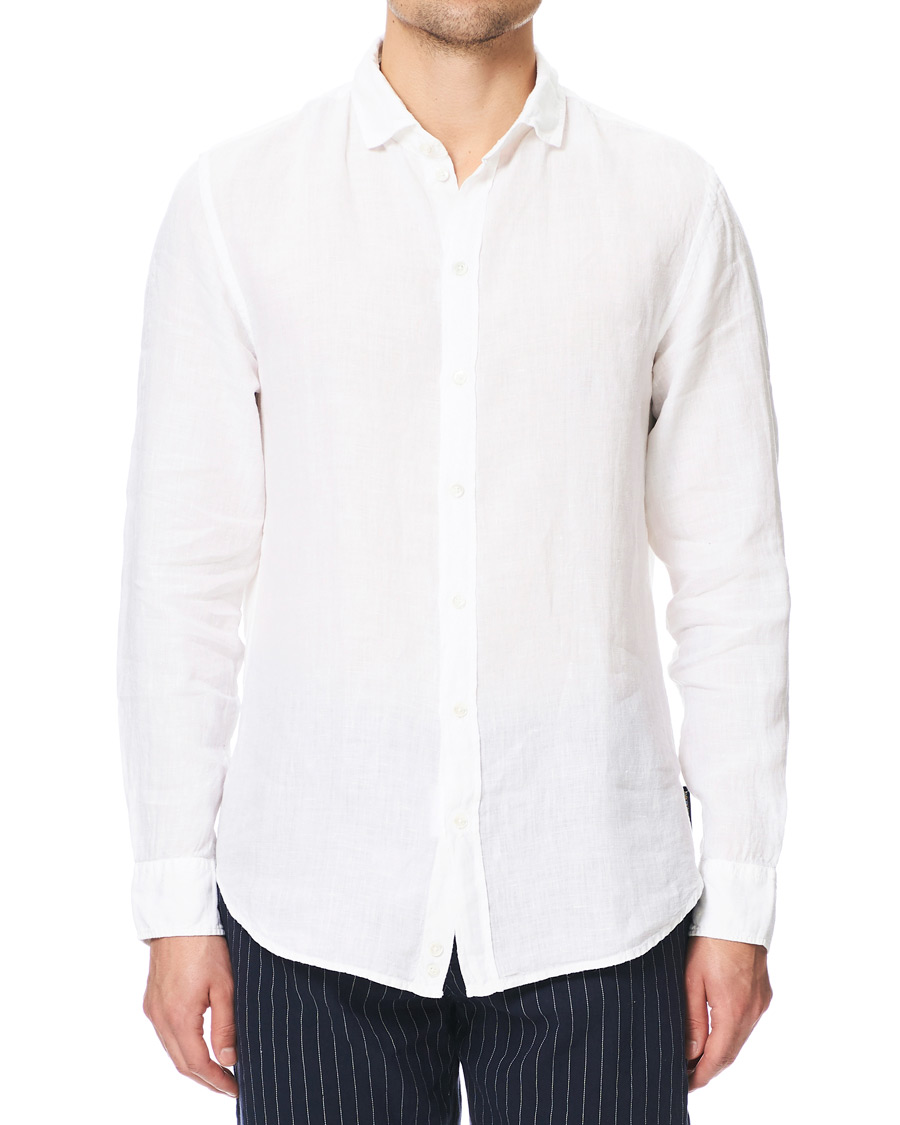Herre | Skjorter | Emporio Armani | Linen Shirt White