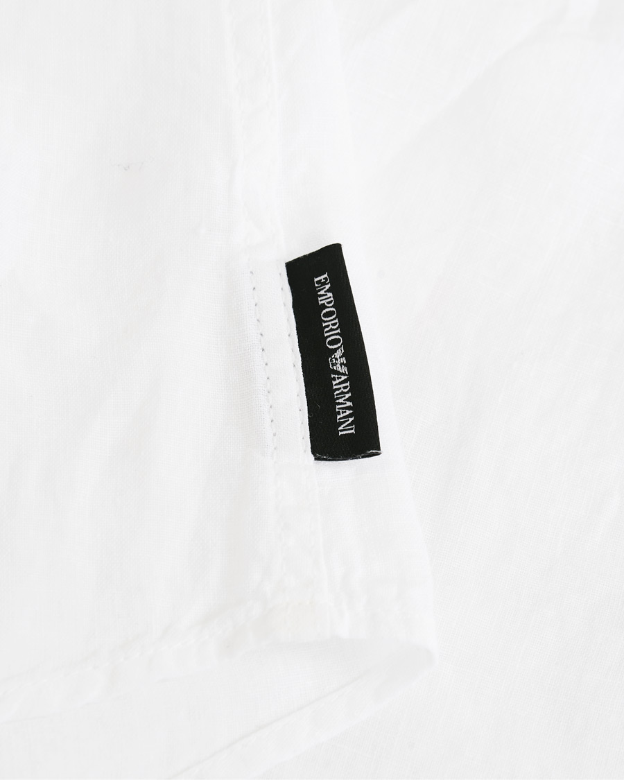 Herre | Skjorter | Emporio Armani | Linen Shirt White