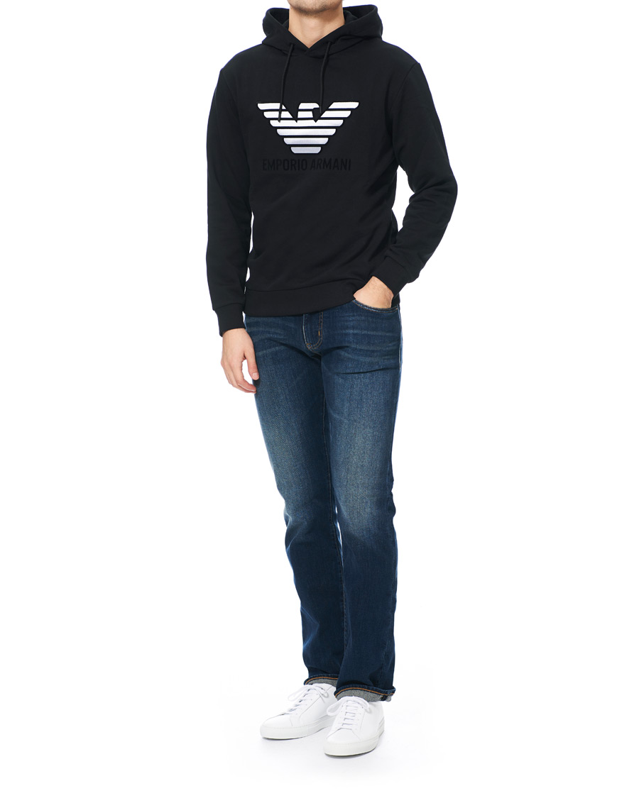 Herre | Trøjer | Emporio Armani | Eagle Hoodie Black
