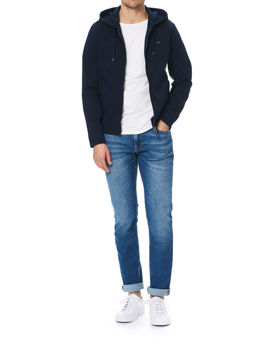 Herre | Trøjer | Emporio Armani | Full Zip Hoodie Navy