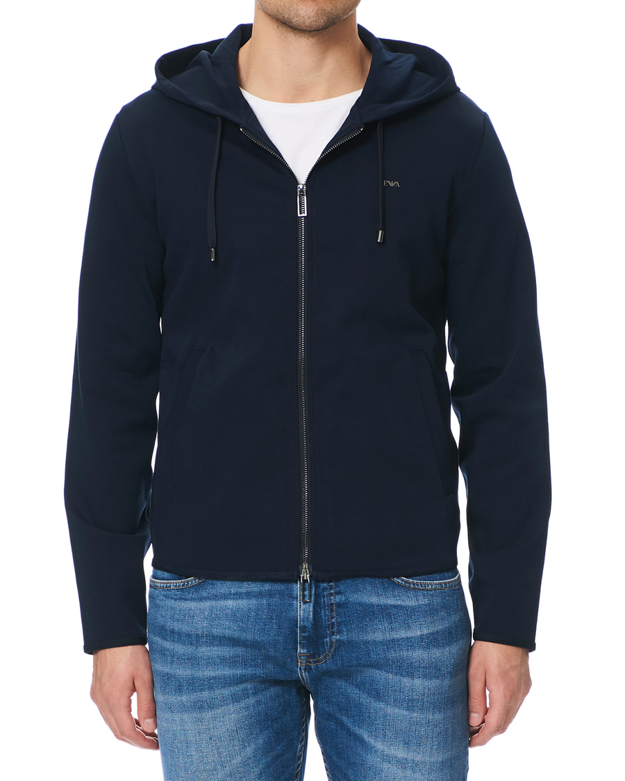 Herre | Trøjer | Emporio Armani | Full Zip Hoodie Navy