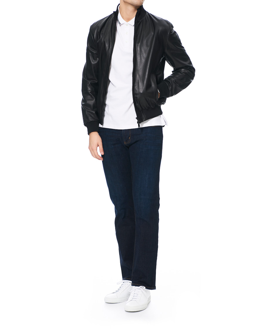 Herre | Jakker | Emporio Armani | Leather Jacket Black