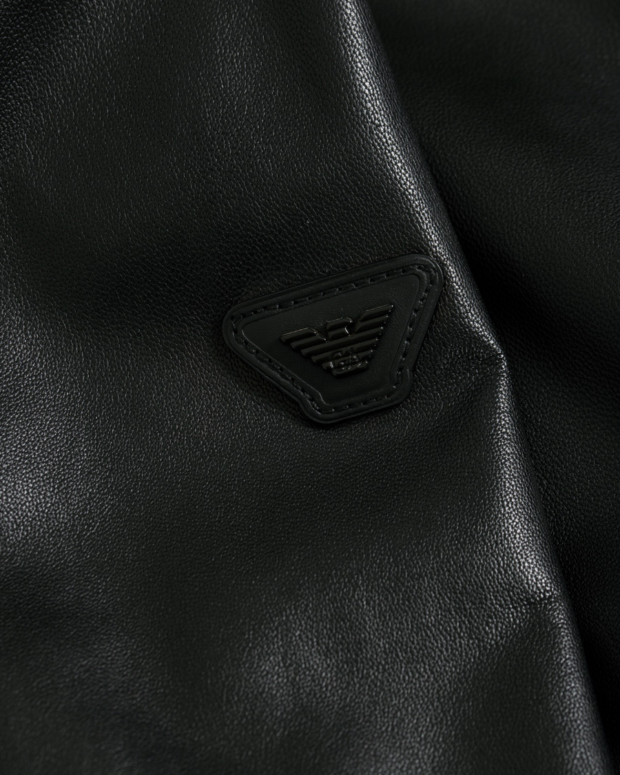 Herre | Jakker | Emporio Armani | Leather Jacket Black