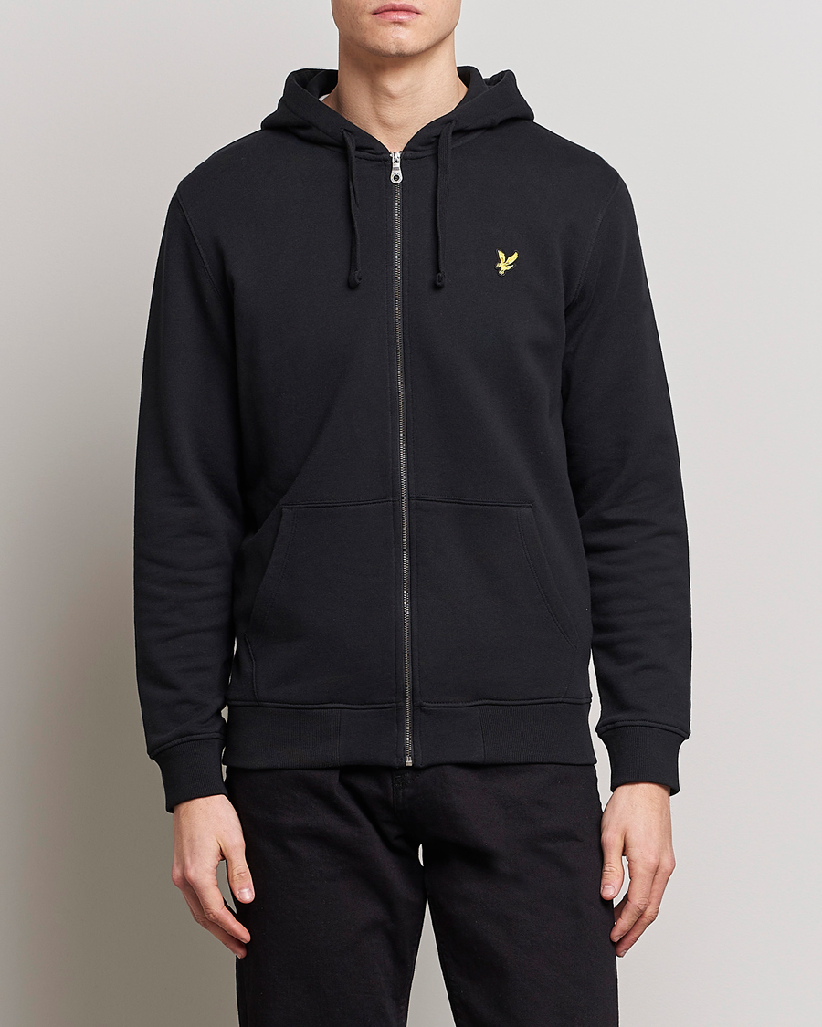 Herre | Lyle & Scott | Lyle & Scott | Full Zip Hoodie Jet Black