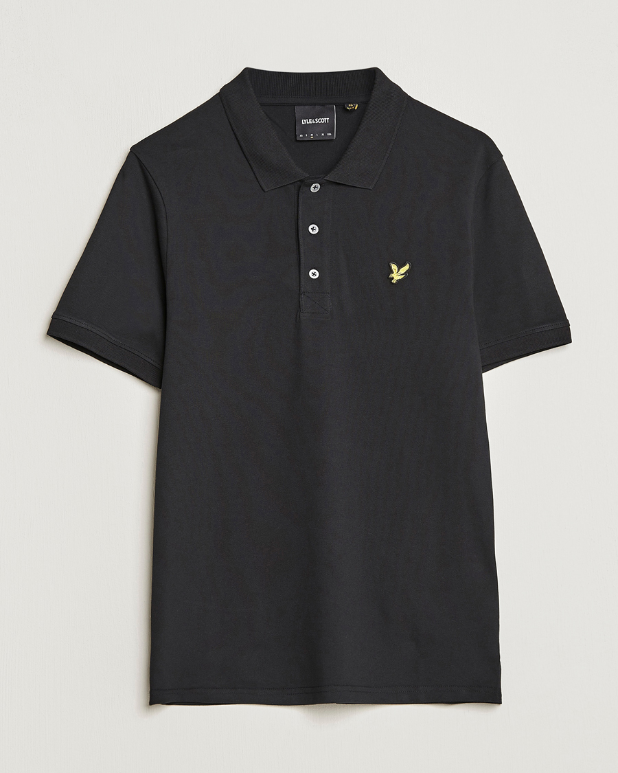 Herre |  | Lyle & Scott | Plain Pique Polo Jet Black