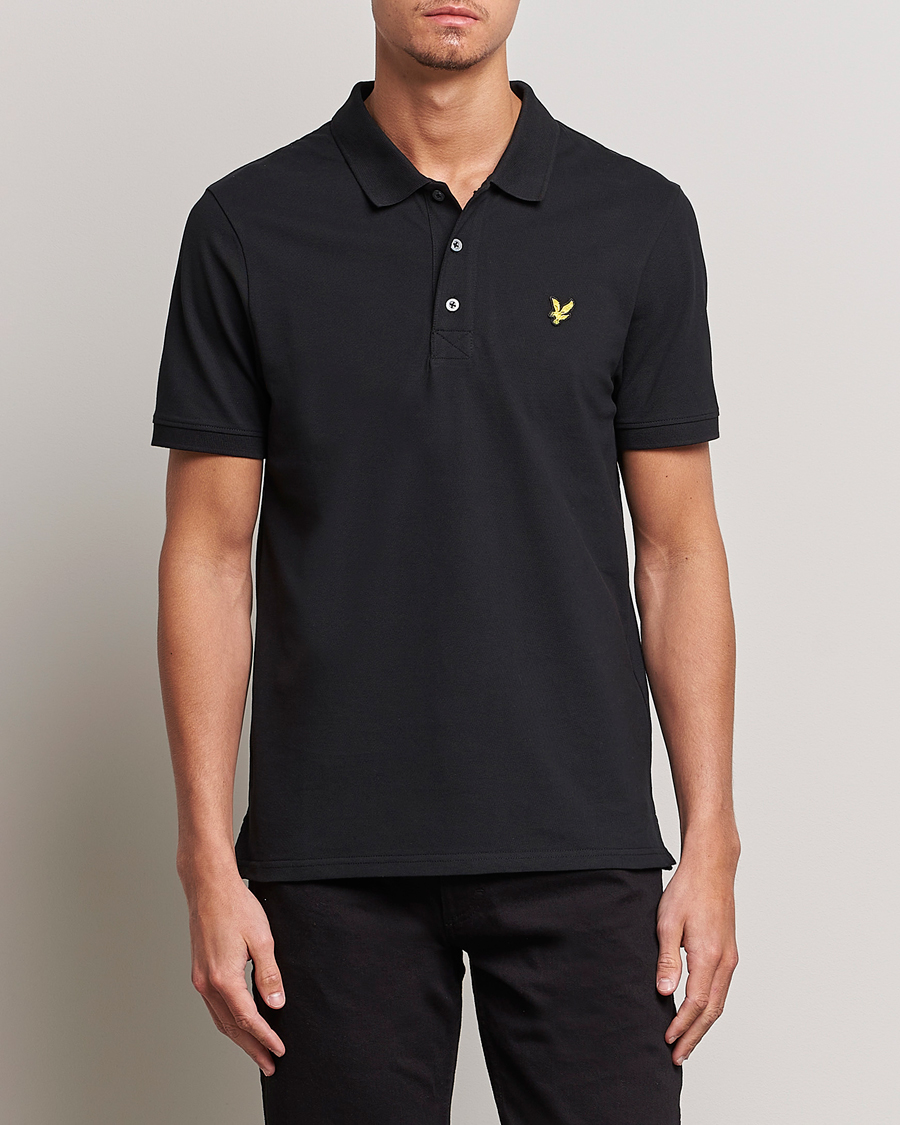 Herre | Polotrøjer | Lyle & Scott | Plain Pique Polo Jet Black