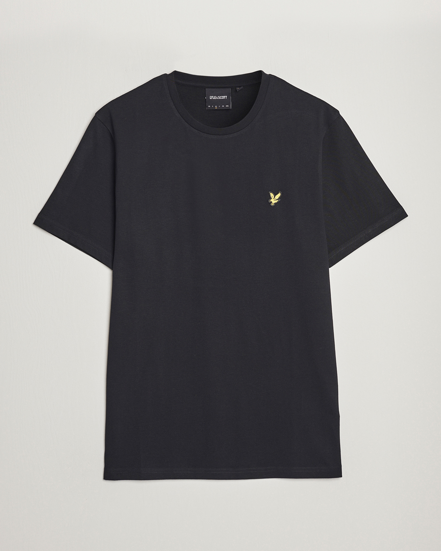 Herre | T-Shirts | Lyle & Scott | Crew Neck Organic Cotton T-Shirt Jet Black
