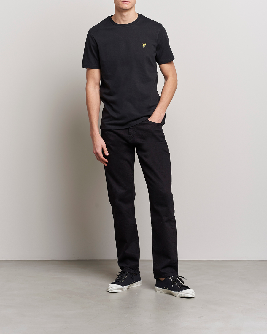 Herre | T-Shirts | Lyle & Scott | Crew Neck Organic Cotton T-Shirt Jet Black
