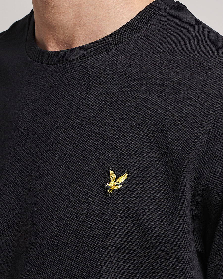 Herre | T-Shirts | Lyle & Scott | Crew Neck Organic Cotton T-Shirt Jet Black