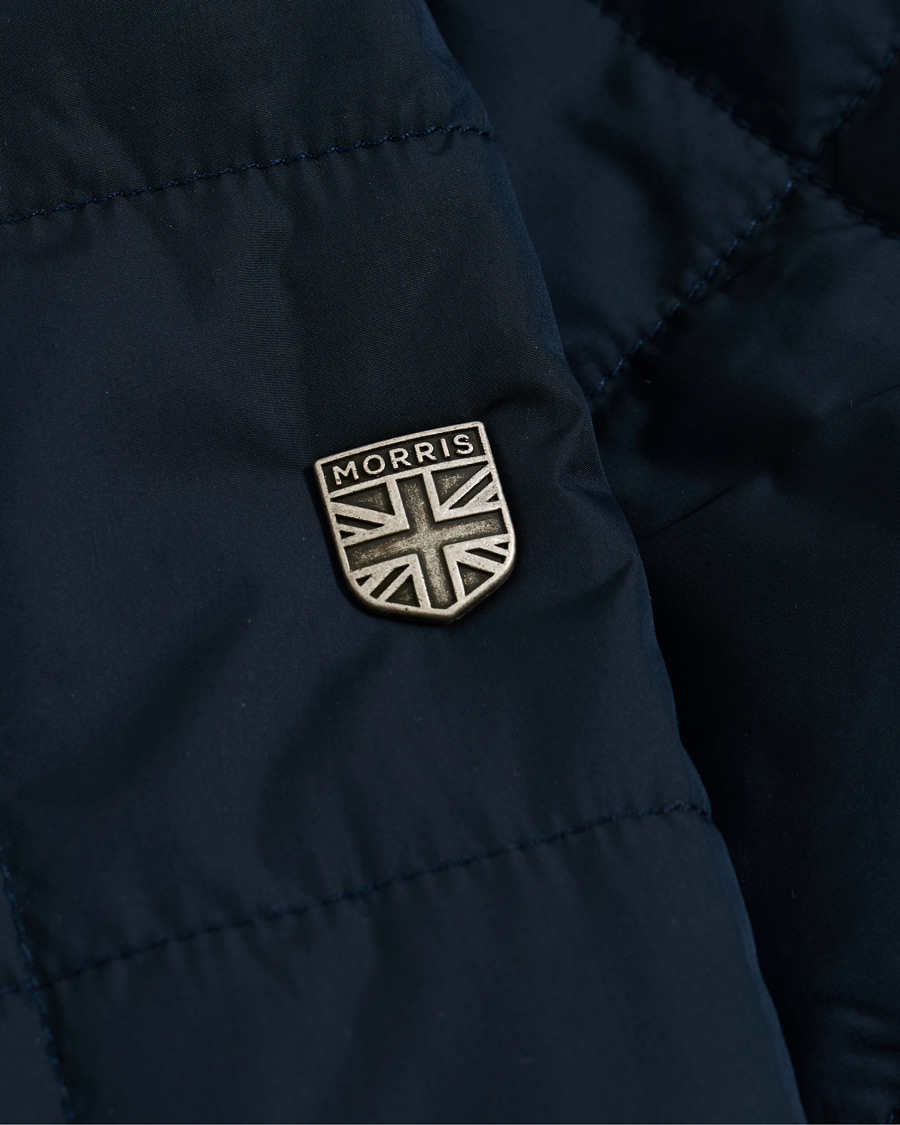 Herre | Jakker | Morris | Quilted Crew Jacket Navy
