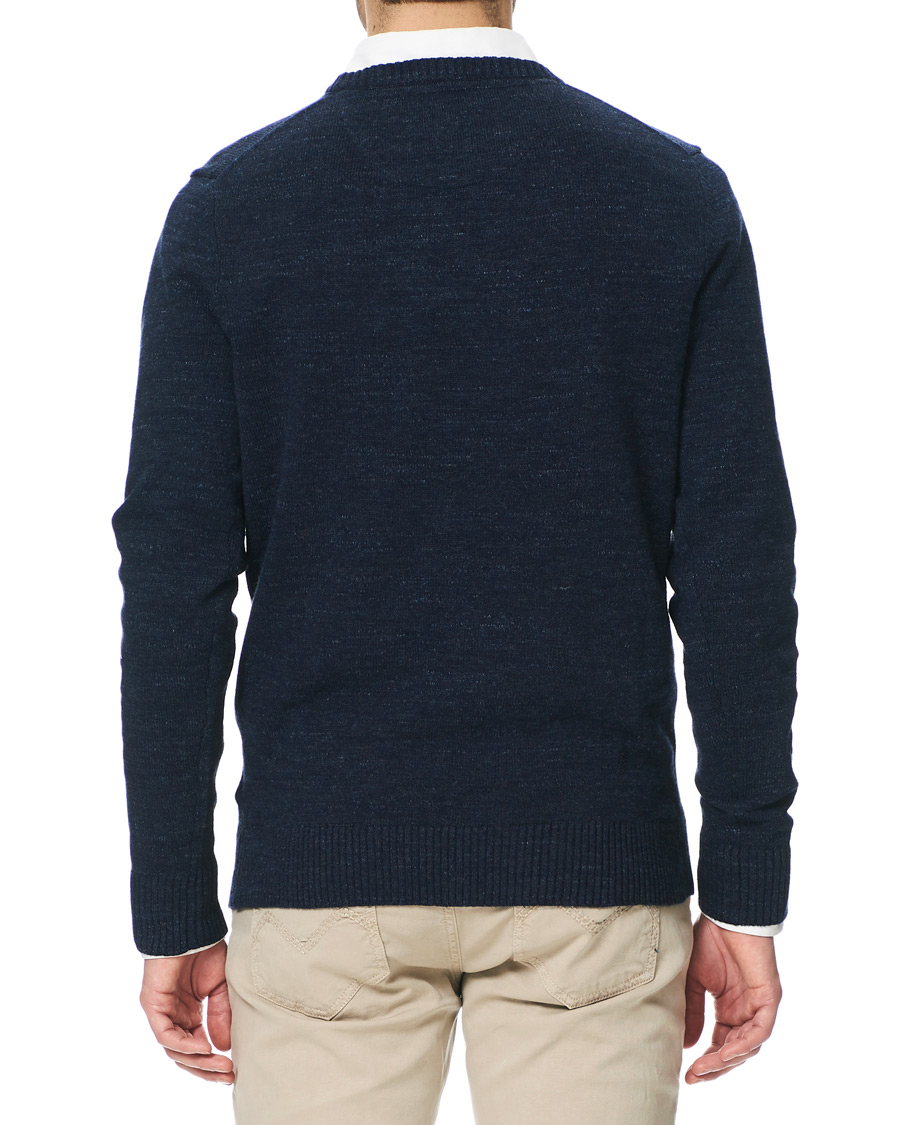 Herre | Trøjer | Morris | Leron Knitted O-Neck Navy