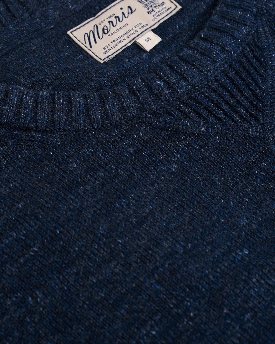 Herre | Trøjer | Morris | Leron Knitted O-Neck Navy