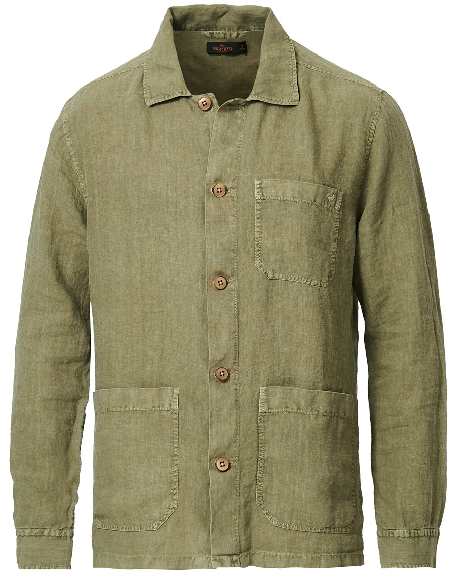 Herre | Skjorter | Morris | Ethan Overshirt Jacket Olive
