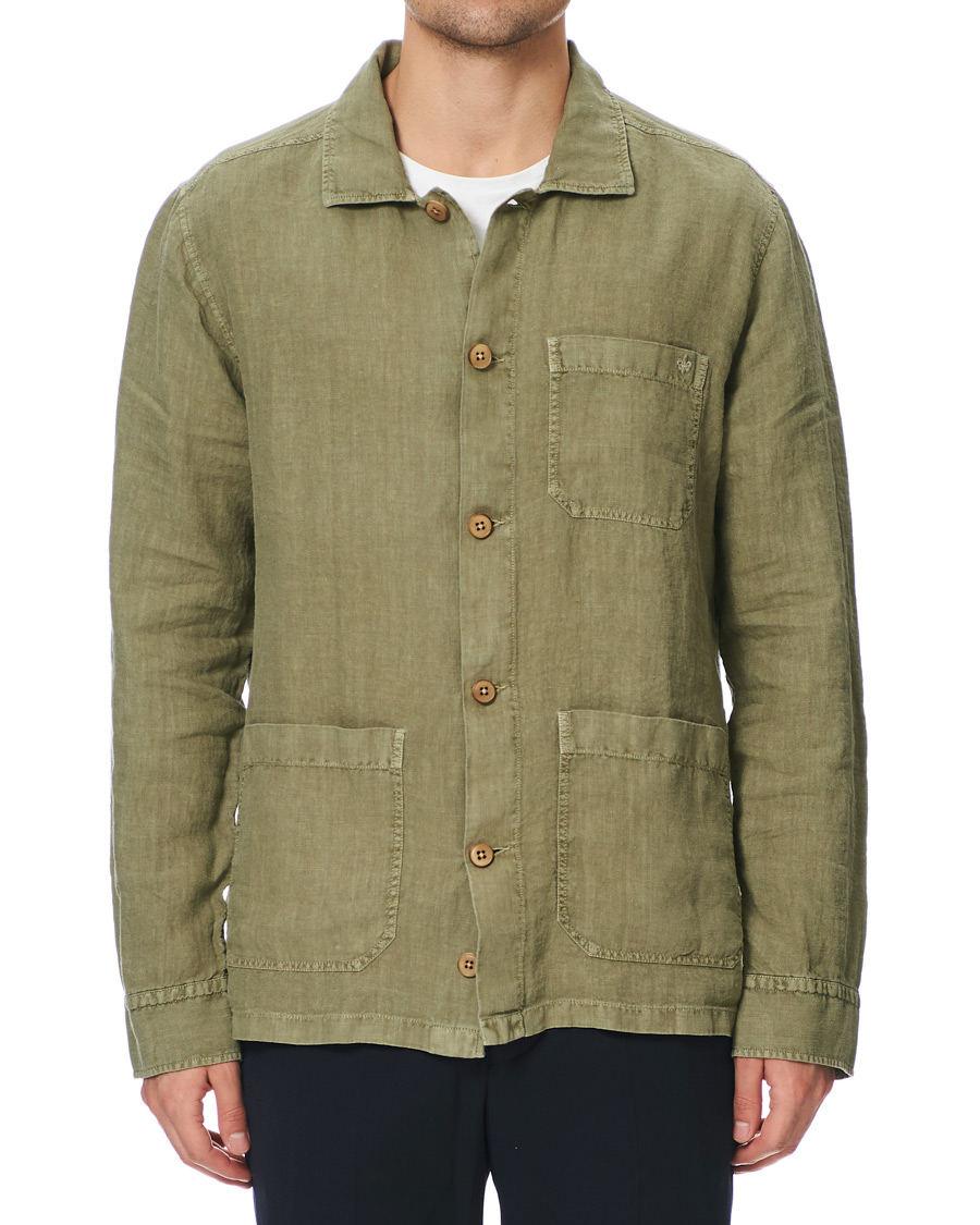 Herre | Skjorter | Morris | Ethan Overshirt Jacket Olive