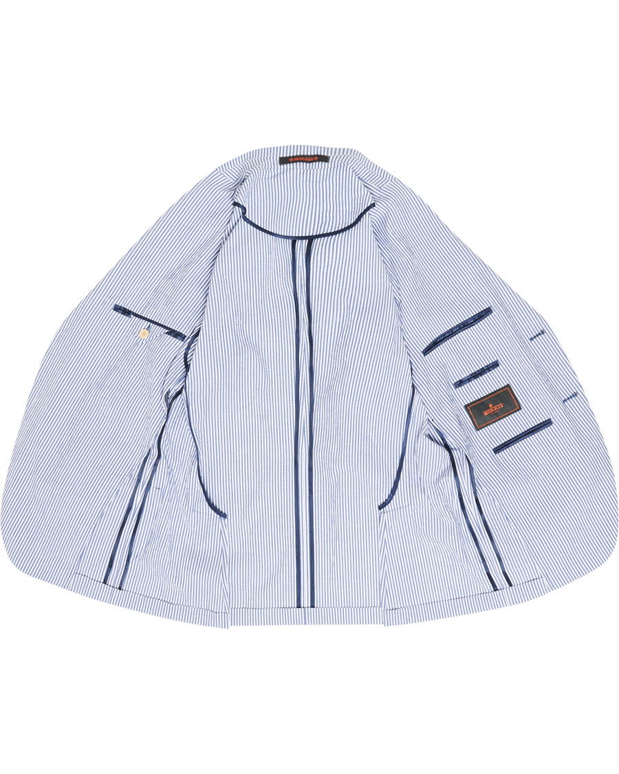Herre | Blazere & jakker | Morris | Resort Striped Seersucker Balzer Blue/White