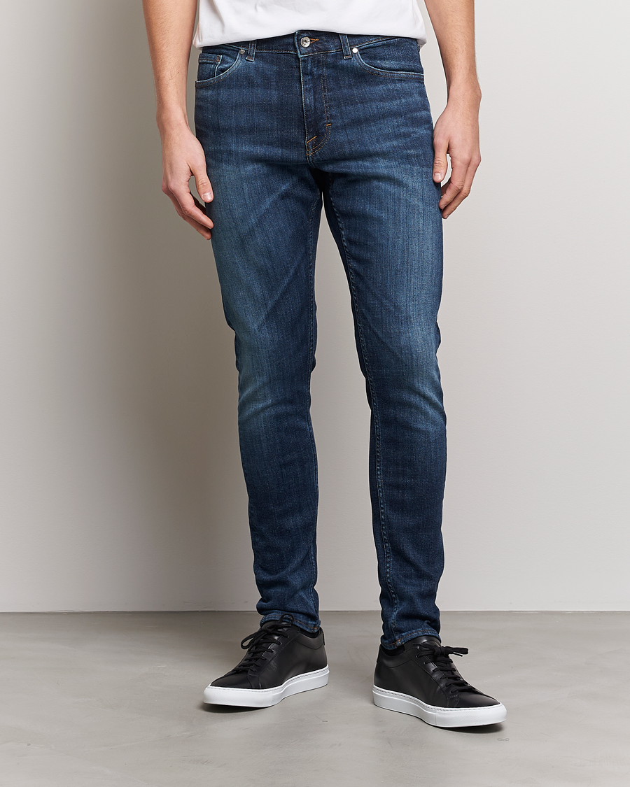 Herre | Slim fit | Tiger of Sweden | Evolve Super Stretch Top Jeans Medium Blue