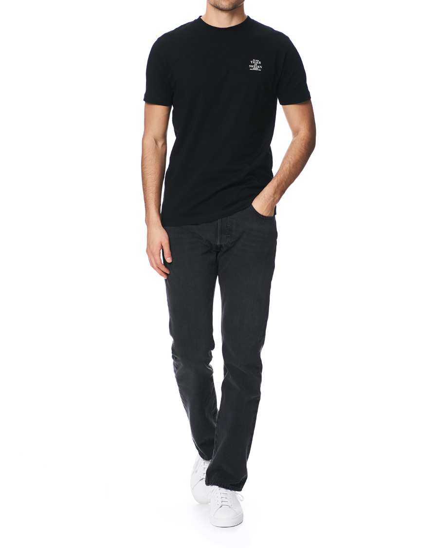 Herre | T-Shirts | Tiger of Sweden Jeans | Fleek Crew Neck Tee Black