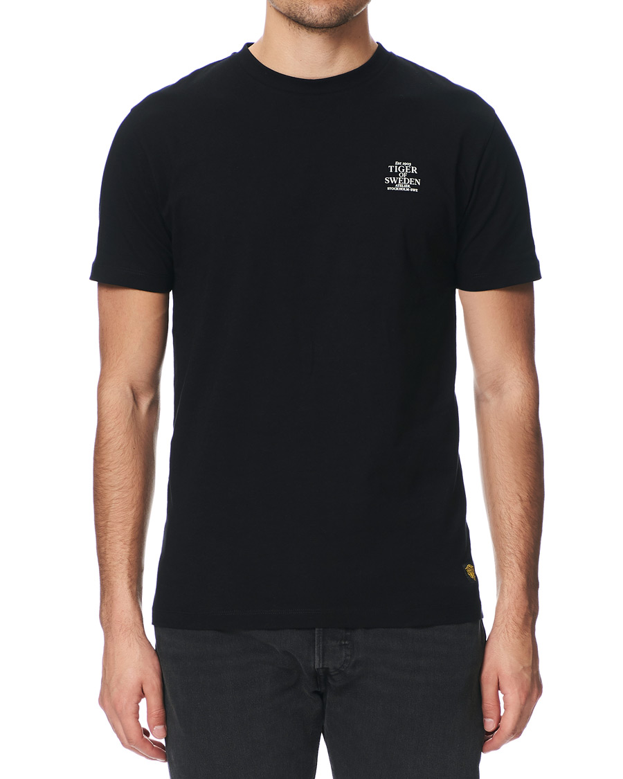 Herre | T-Shirts | Tiger of Sweden Jeans | Fleek Crew Neck Tee Black