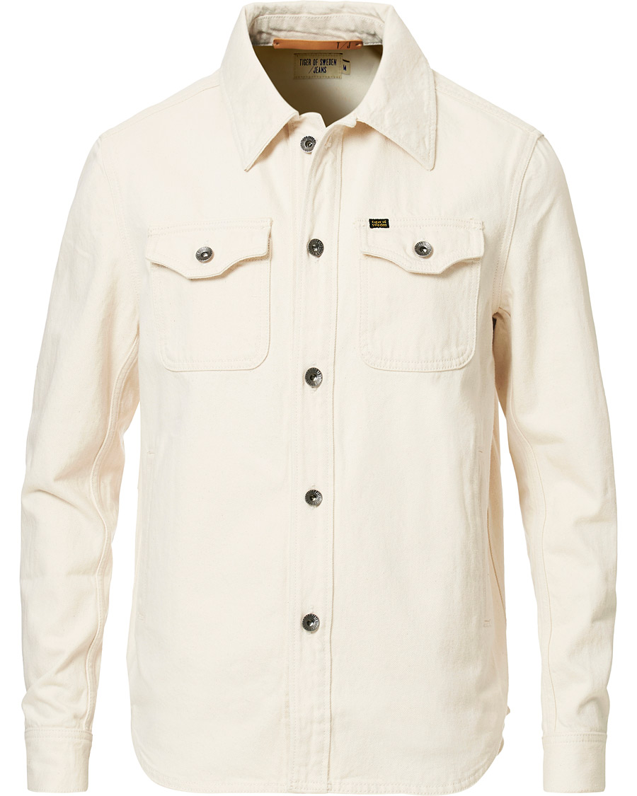 Herre | Jakker | Tiger of Sweden Jeans | Get Organic Cotton Denim Jacket Off White