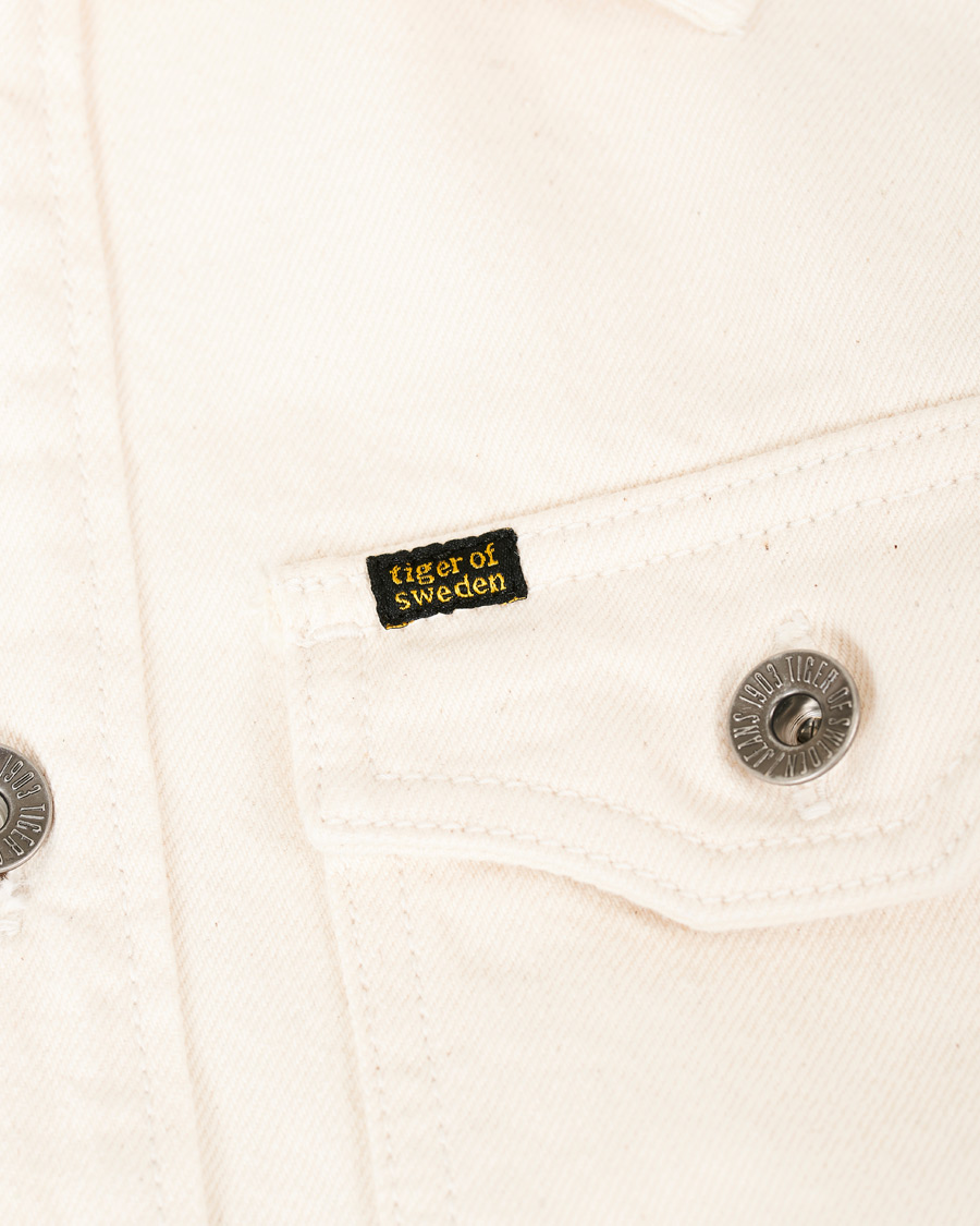 Herre | Jakker | Tiger of Sweden Jeans | Get Organic Cotton Denim Jacket Off White