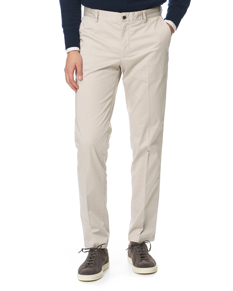 Herre | Bukser | Tiger of Sweden | Truman Satin Chinos Beige