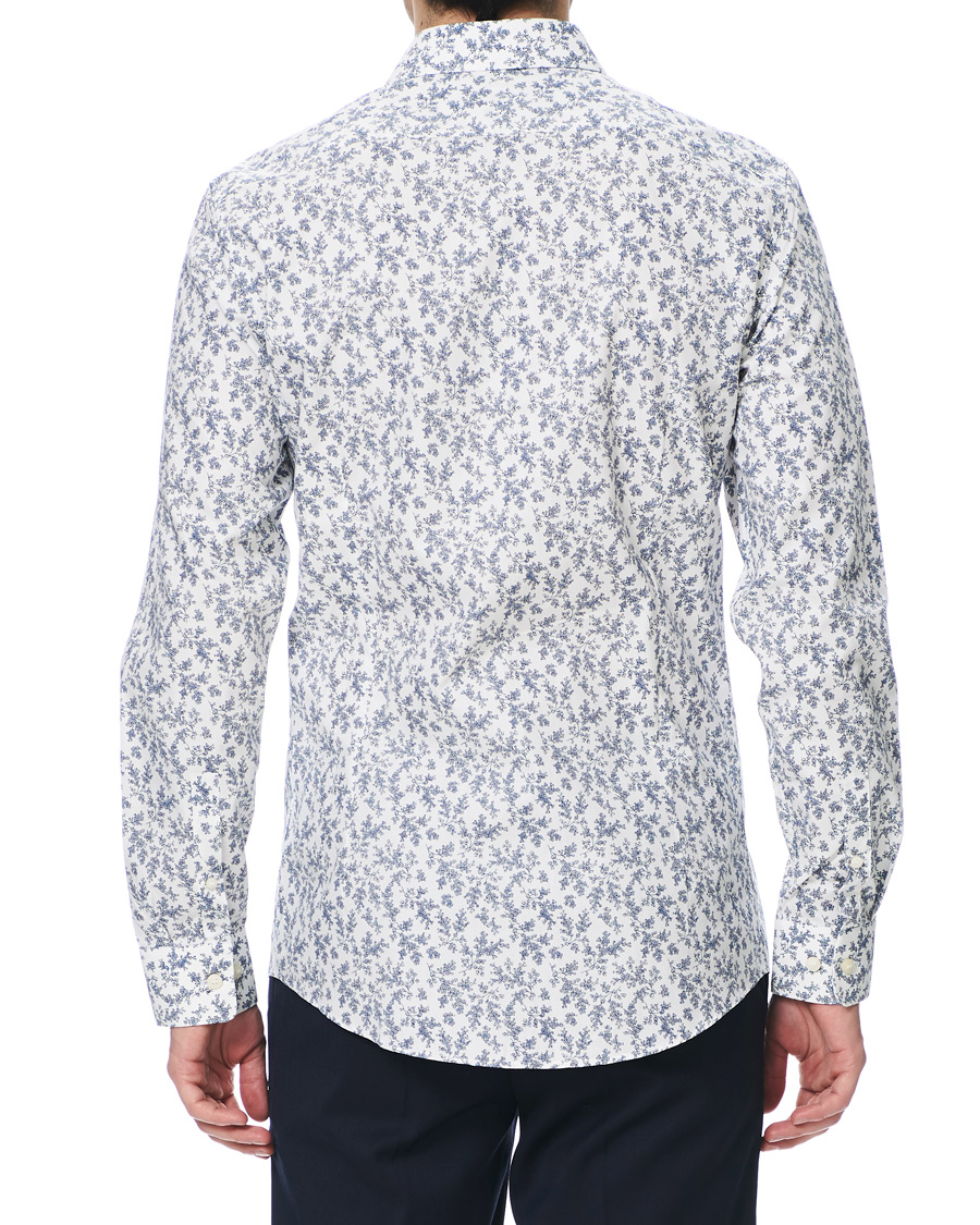 Herre | Skjorter | Tiger of Sweden | Ferene Printed Flower Shirt White