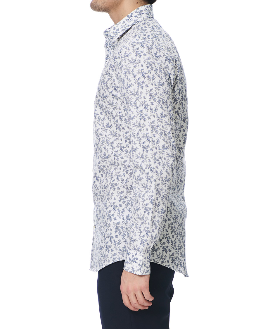 Herre | Skjorter | Tiger of Sweden | Ferene Printed Flower Shirt White