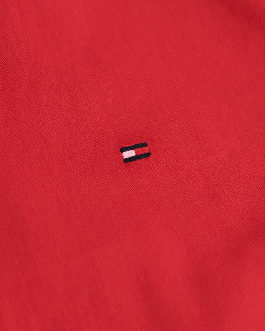 Herre | Skjorter | Tommy Hilfiger | Slim Fit Garment Dyed Twill Shirt Primary Red