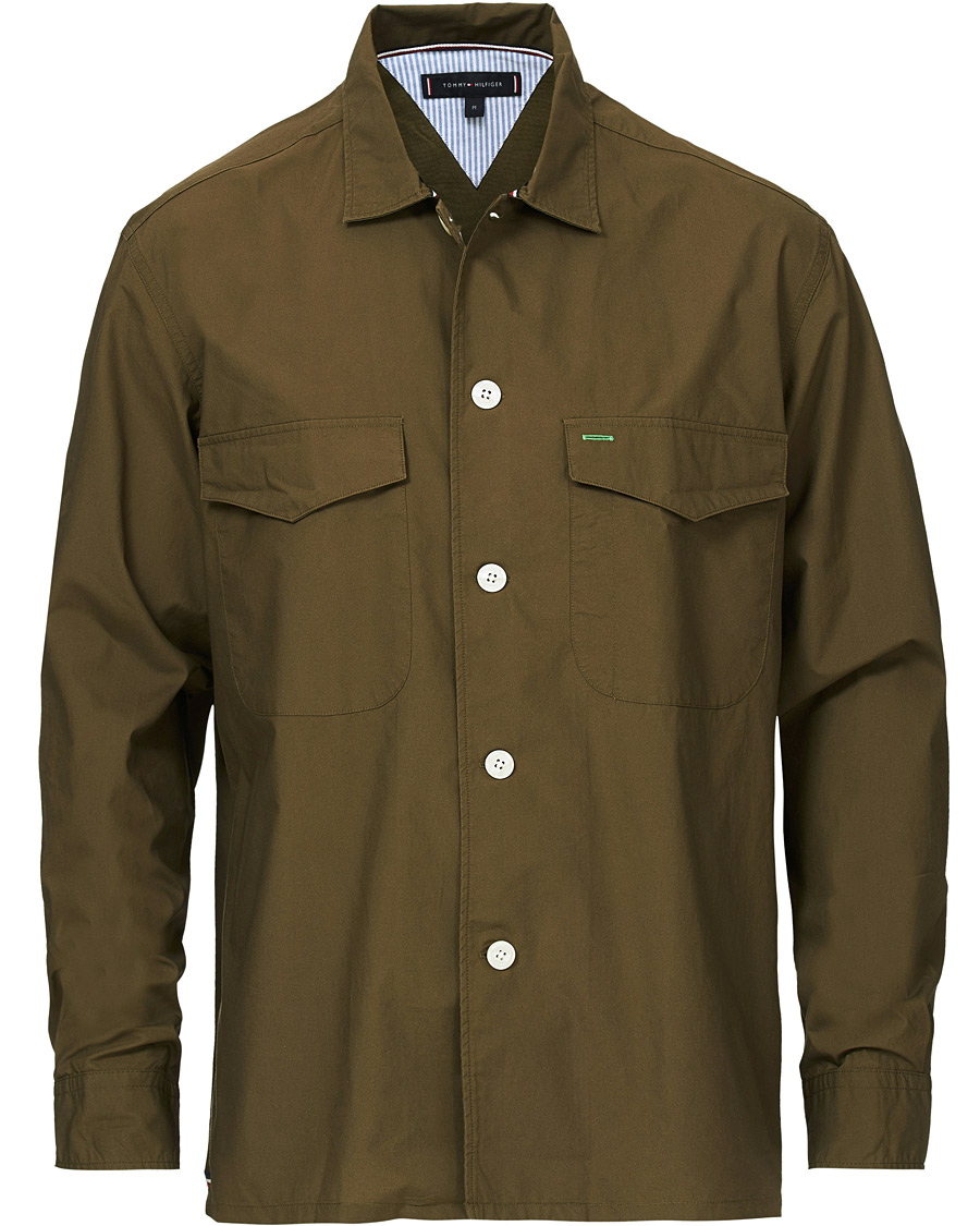 Herre | Skjorter | Tommy Hilfiger | Officer Overshirt Army Green