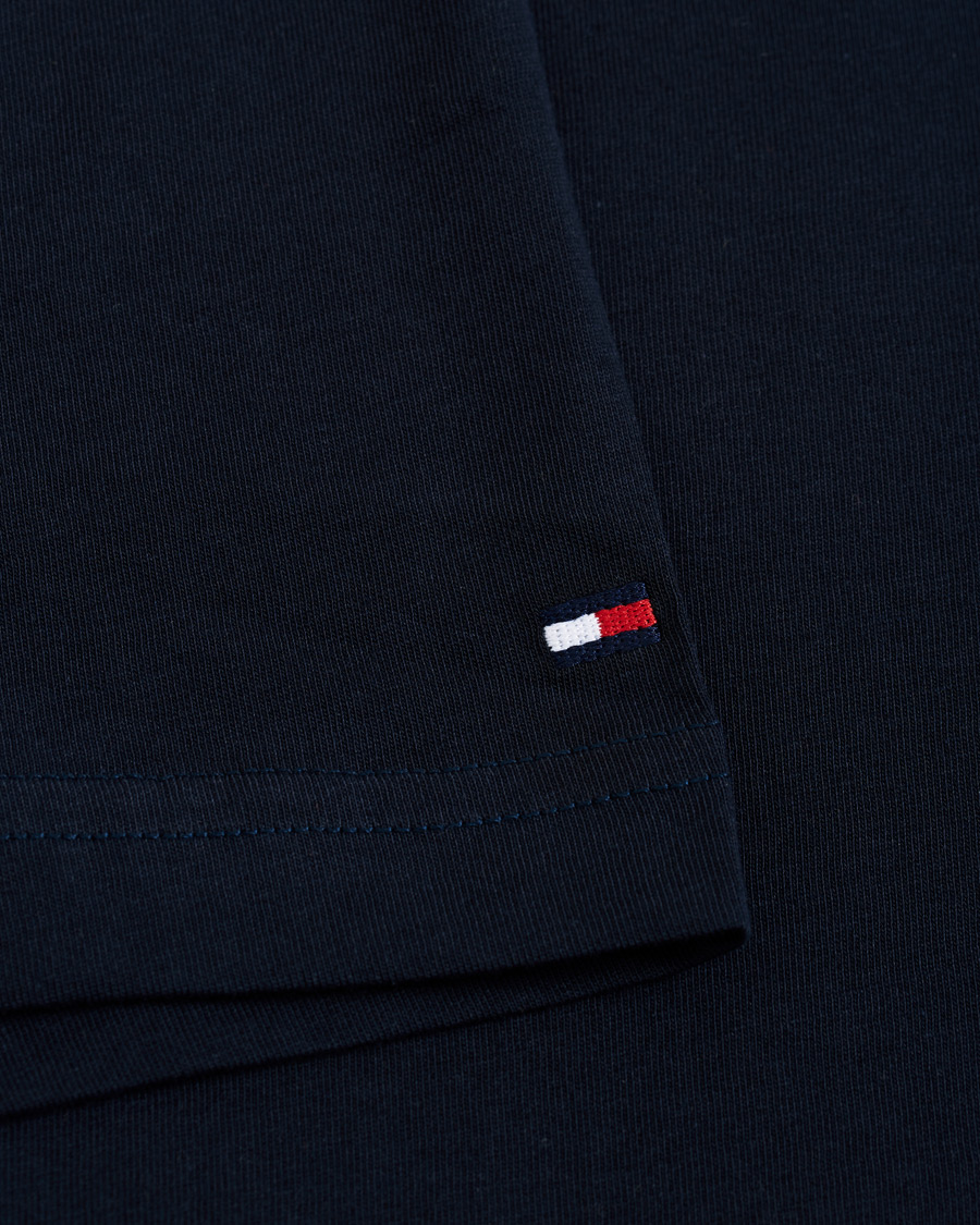 Herre | T-Shirts | Tommy Hilfiger | Organic Cotton Stripe Crew Neck Tee Desert Sky