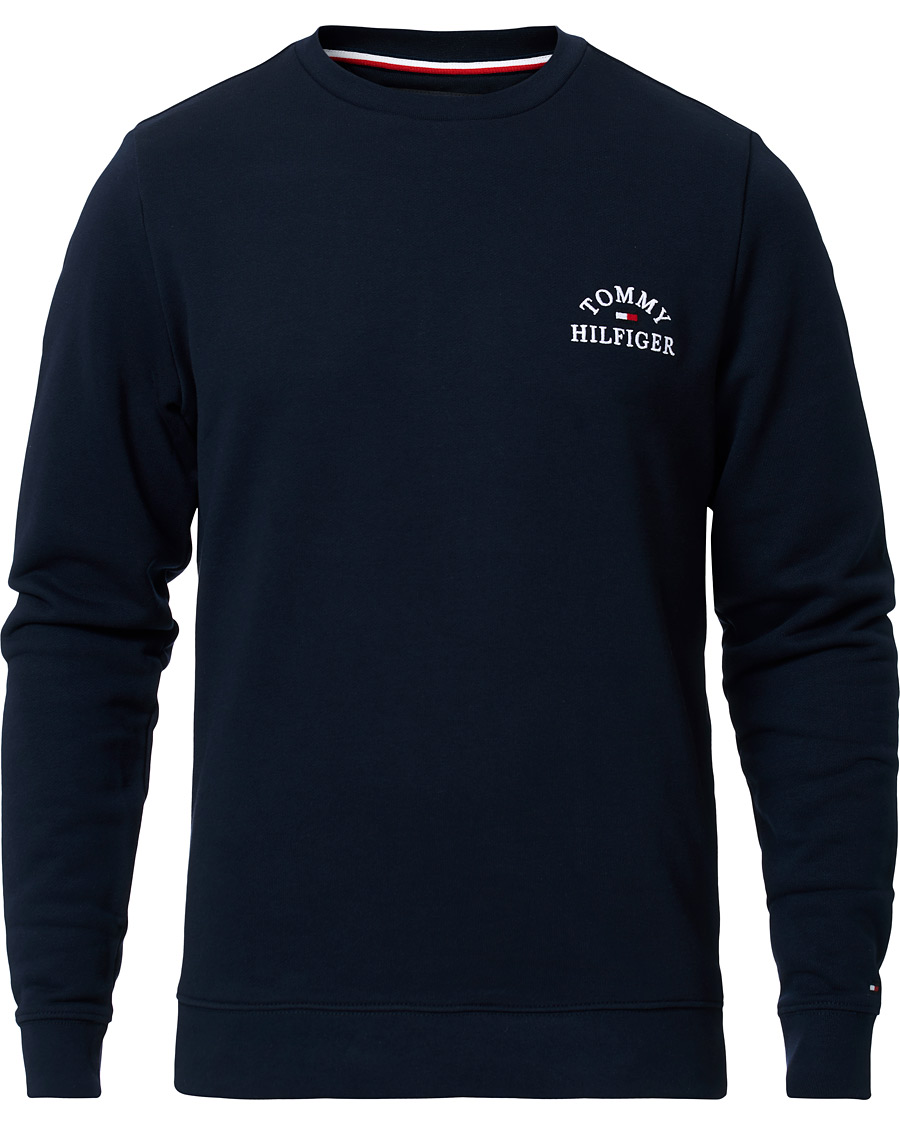 Herre | Trøjer | Tommy Hilfiger | Embroidered Crew Neck Sweatshirt Desert Sky