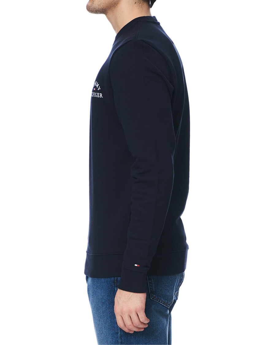 Herre | Trøjer | Tommy Hilfiger | Embroidered Crew Neck Sweatshirt Desert Sky