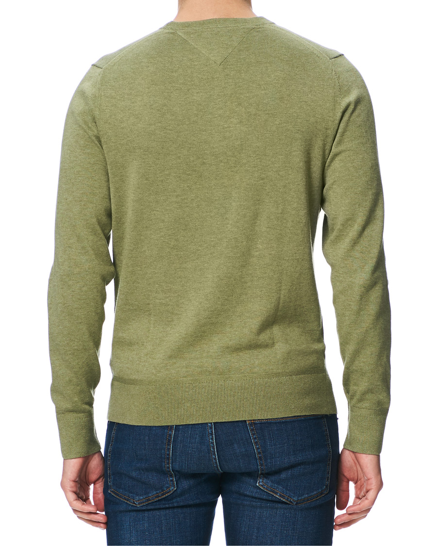Herre | Trøjer | Tommy Hilfiger | Organic Cotton/Silk Crew Neck Pullover Faded Olive