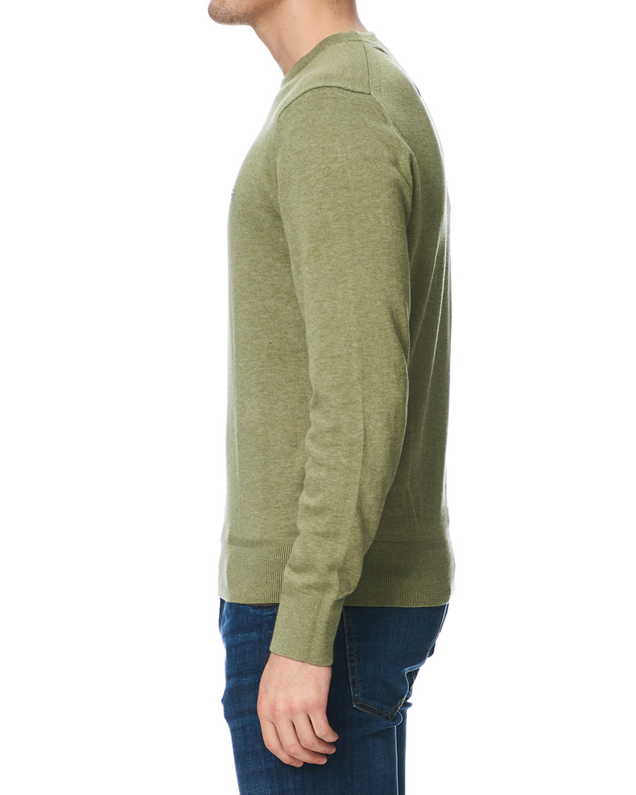 Herre | Trøjer | Tommy Hilfiger | Organic Cotton/Silk Crew Neck Pullover Faded Olive