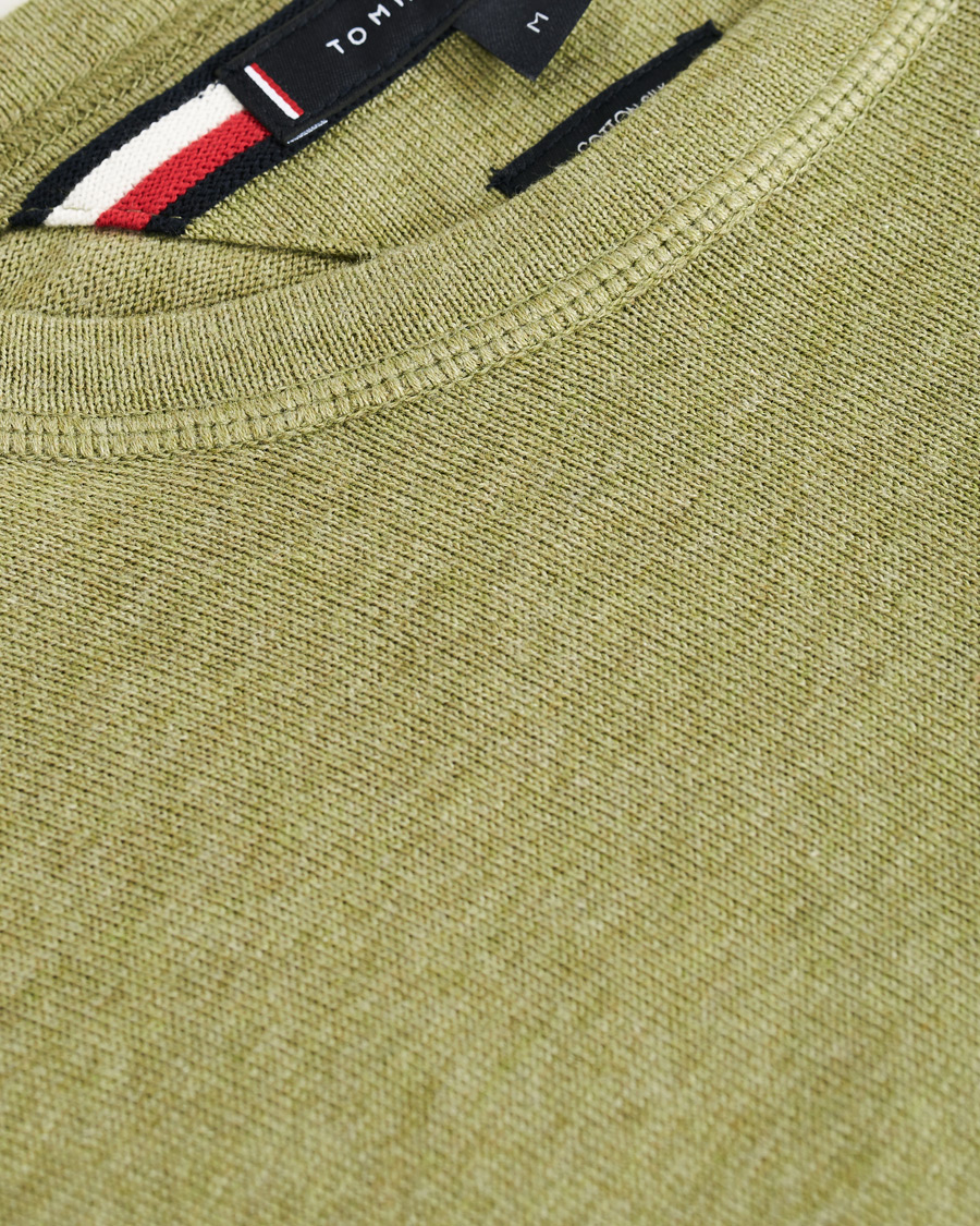 Herre | Trøjer | Tommy Hilfiger | Organic Cotton/Silk Crew Neck Pullover Faded Olive
