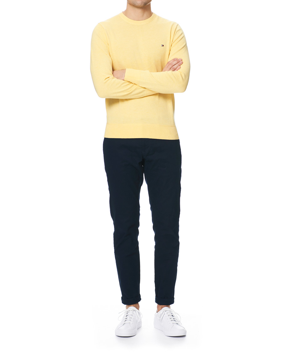 Herre | Trøjer | Tommy Hilfiger | Organic Cotton/Silk Crew Neck Pullover Sun Ray