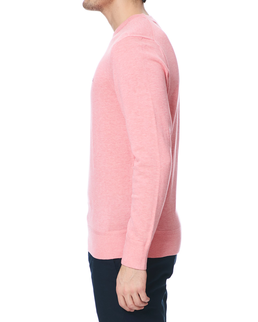 Herre | Trøjer | Tommy Hilfiger | Organic Cotton/Silk Crew Neck Pullover Pink Grapefruit
