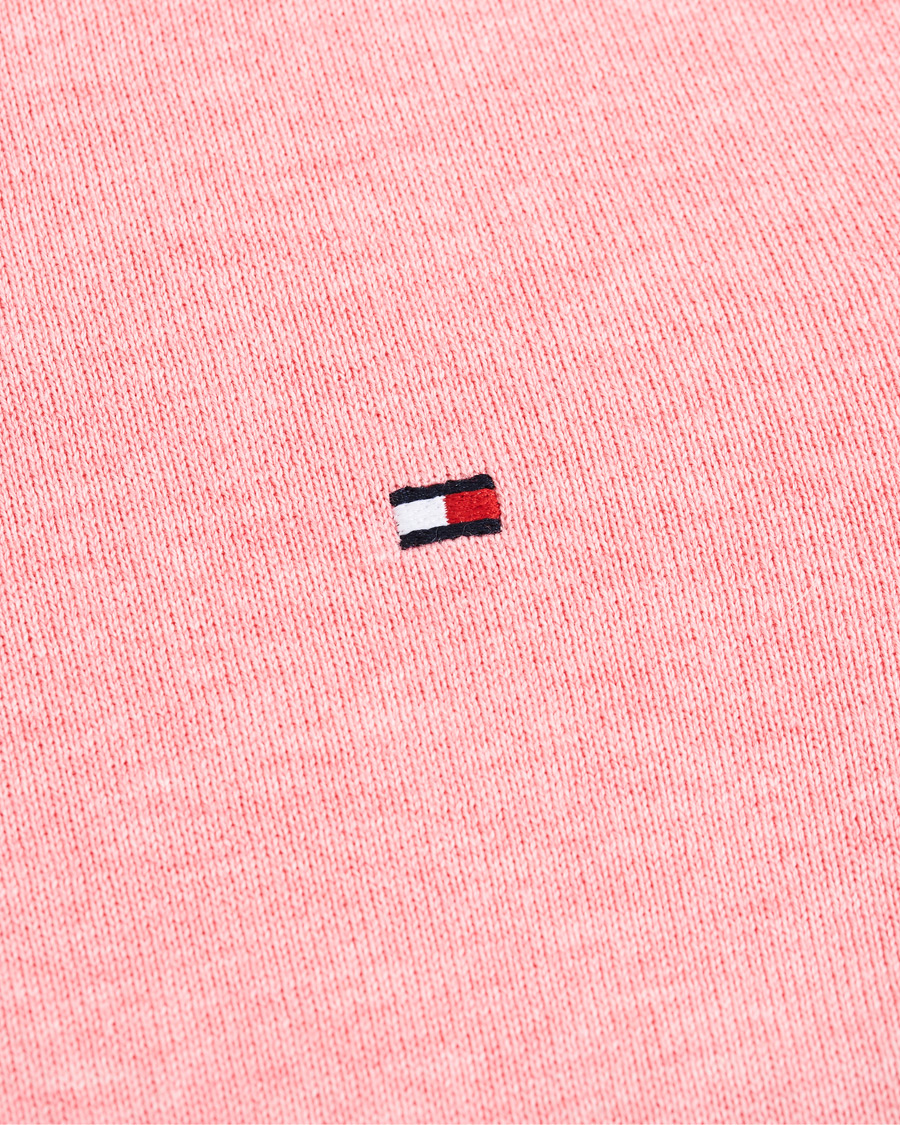 Herre | Trøjer | Tommy Hilfiger | Organic Cotton/Silk Crew Neck Pullover Pink Grapefruit