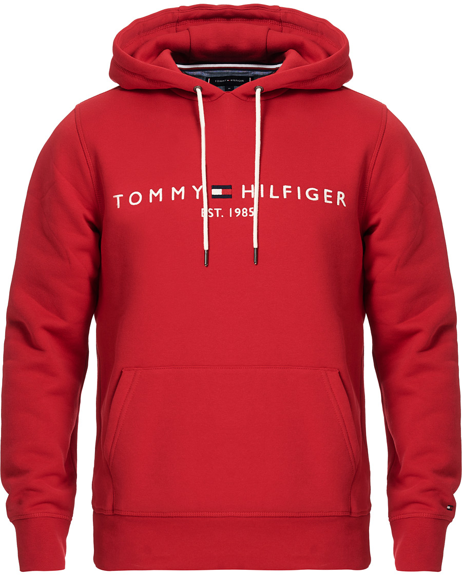 Herre | Trøjer | Tommy Hilfiger | Logo Hoodie Primary Red